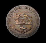 1941-1942 Thetford Grammar School 35mm Silver Award Medal Pair