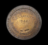 1941-1942 Thetford Grammar School 35mm Silver Award Medal Pair