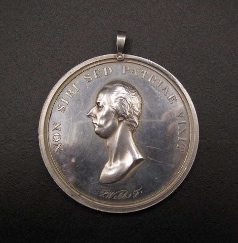 1814 Leicester Pitt Club 48mm Silver Medal - By Webb