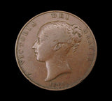 Victoria 1843 Penny - No Colon - Good Fine