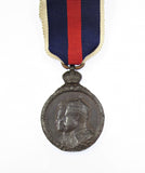 1902 Edward VII Coronation Medal On Ribbon - Cased