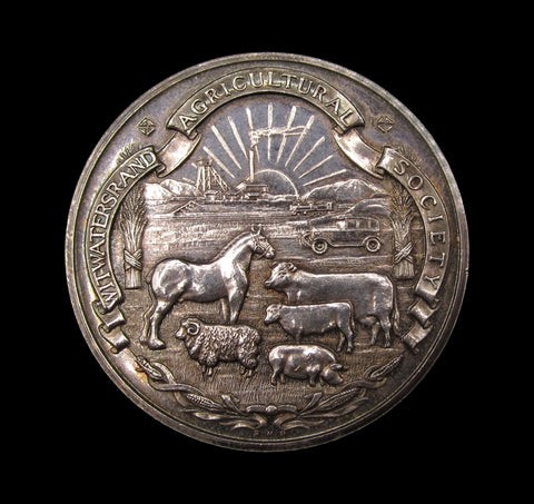 South Africa 1930 Witwatersrand Agricultural Society 38mm Silver Medal