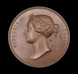 India 1855 Madras Exhibition 63mm Medal - By Wyon