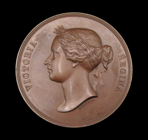 India 1855 Madras Exhibition 63mm Medal - By Wyon