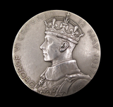 1937 George VI Coronation 57mm Silver Medal - By Metcalfe