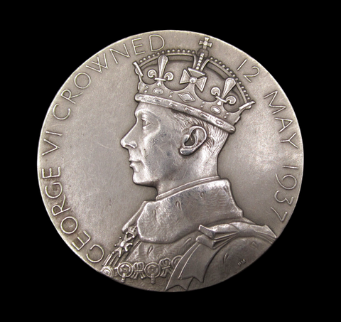 1937 George VI Coronation 57mm Silver Medal - By Metcalfe