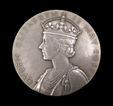 1937 George VI Coronation 57mm Silver Medal - By Metcalfe