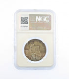 1935 George V Silver Jubilee Royal Mint 32mm Medal - NGC MS63