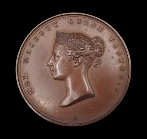 1862 International Exhibition 'For Services' 55mm Medal - By Wyon