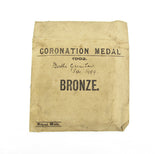 1902 Edward VII Coronation 55mm Bronze Medal - With Envelope