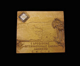 Italy c.1900 Sanremo Canine Exposition Gilt Medal Plaque - By Johnson