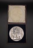 1854 Crystal Palace Exhibition 64mm WM Cased Medal - By Pinches