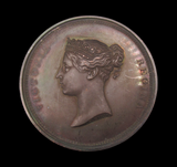 1837 Victoria Visit To The Guildhall 55mm Medal - By Wyon