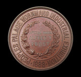 1888 Peoples Palace Workmans Industrial Exhibition 52mm Medal - By Restall