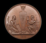 1869 Wolverhampton Industrial & Fine Art Exhibition 51mm Medal - By Moore