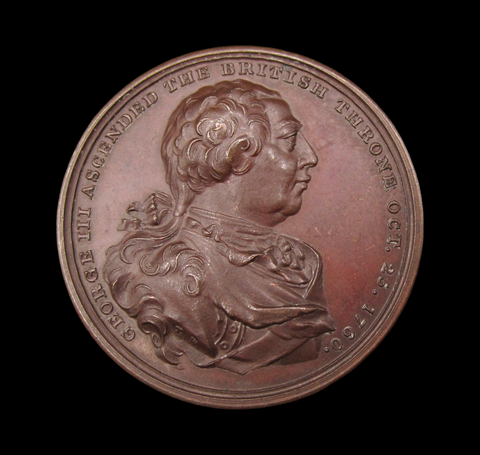 1820 Death Of George III 41mm Bronze Medal - By Wyon