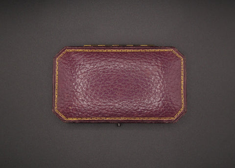 c.1900 Hard Case For 2 x 4 Coin Double Maundy Set - By Spink