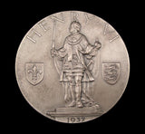1937 Eton College 63mm Silver Cased Medal - By Pinches