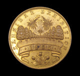 Zanzibar 1905 Exhibition 50mm Gilt Bronze Medal