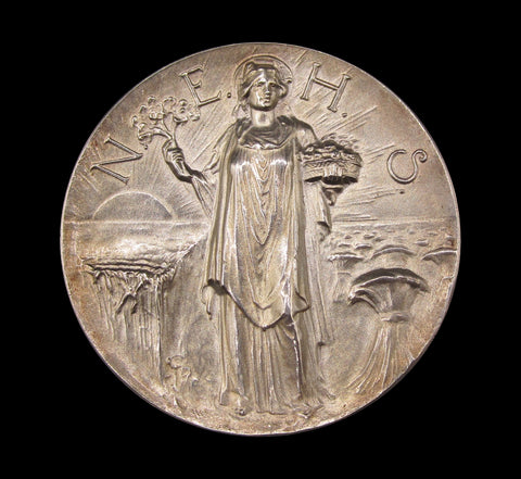 1911 North East Horticultural Society 52mm Silver Medal