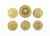 c.1816 Set Of 5 x 'Naval Victories' Medalets In Brass Case