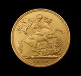 Edward VII 1902 9 Coin Matt Proof Set - Sovereign To Maundy