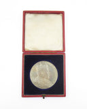 1902 Edward VII Coronation 55mm Silver Medal - Cased