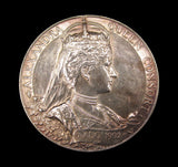 1902 Edward VII Coronation 55mm Silver Medal - Cased