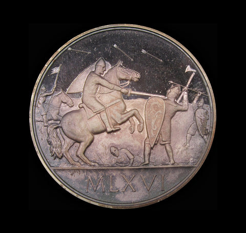 1966 Battle of Hastings 900th Anniversary 45mm Silver Medal - By Pinches