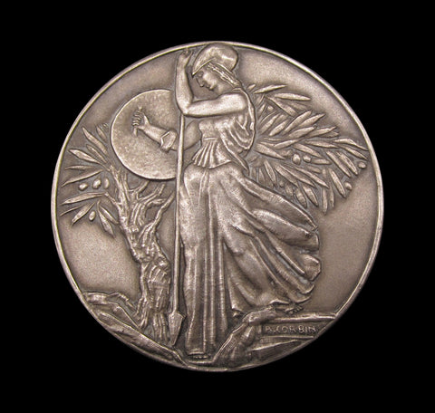 France 1943 Alliance Francaise 50mm Silver Medal - By Corbin