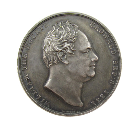 1831 Coronation Of William IV Official Silver Medal - By Wyon