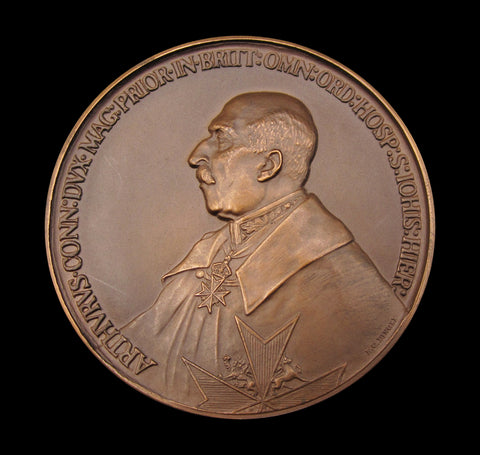 1926 Arthur Duke Of Connaught Order Of St John 70mm Medal - Cased