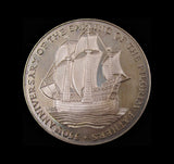 1970 Mayflower 350th Anniversary 38mm Silver Medal - By Pinches