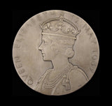 1937 George VI Coronation 57mm Silver Medal - Cased