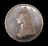 1887 Victoria Jubilee 77mm Silver Cased Medal - By Boehm