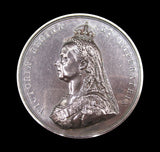 1887 Victoria Jubilee 77mm Silver Cased Medal - By Boehm