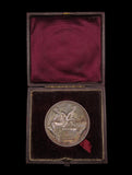 1885 International Inventions Exhibition 45mm Silver Medal - By Wyon
