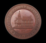 1887 Jubilee Leyland Library & Museum 52mm Bronze & WM Medals