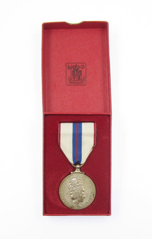 1977 Elizabeth II Official Silver Jubilee Medal On Ribbon - Cased