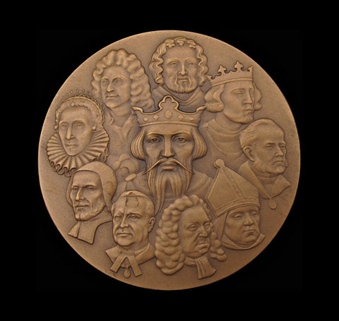 1965 Westminster Abbey Anniversary 57mm Bronze Medal - Cased