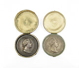 c.1820 Set Of 5 x Royal Academy Of Arts Silver Medals - Awarded To Artist John Wood