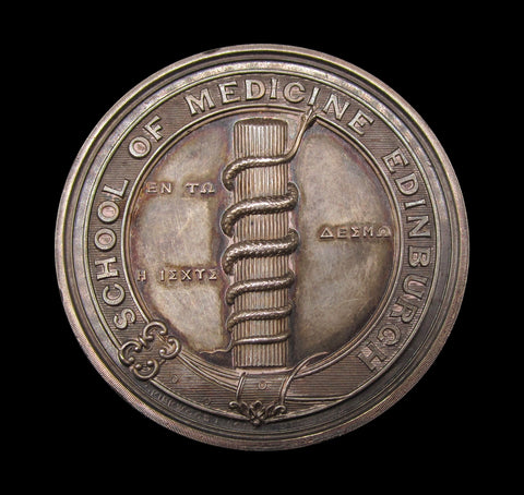 1897-1898 Edinburgh School Of Medicine 49mm Silver Medal - By Kirkwood