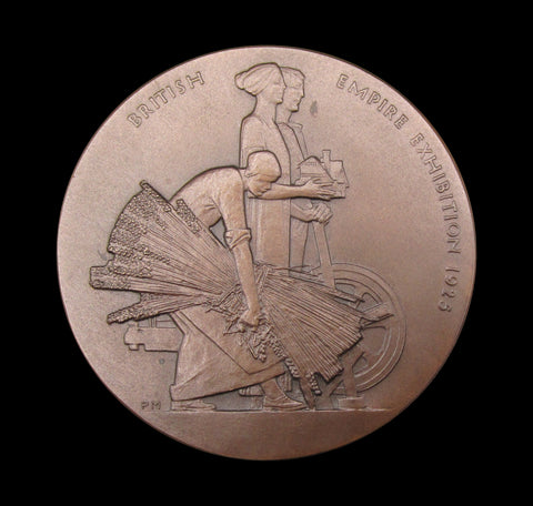 1925 British Empire Exhibition 51mm Bronze Medal - By Mackennal