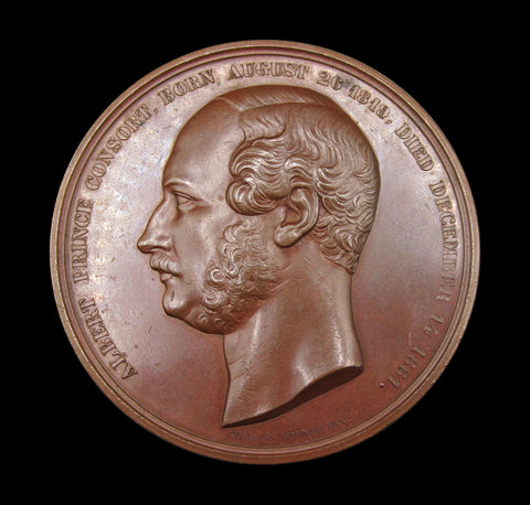 1863 Memorial Of The Great Exhibition 68mm Medal - By Wiener