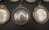 1874-1889 Set Of 7 x Hamilton Academy Silver Award Medals