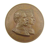 1893 Christian IX & Louise Visit To London 75mm Medal - By Bowcher