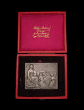 France c.1905 City of Dieppe Silver Plaque - By Delpeche