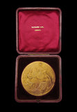 1908 Franco-British Exhibition London 63mm Gilt Medal - By Bowcher
