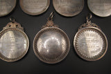 1874-1889 Set Of 7 x Hamilton Academy Silver Award Medals