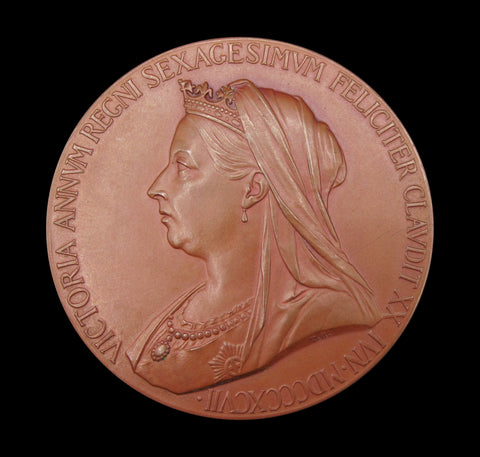 1897 Victoria Diamond Jubilee 56mm Bronze Medal - Cased
